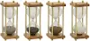 Assorted 7.75  Bamboo Glass Timer