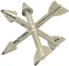 Crossroads Champagne Silver 6  Metal Arrow Décor