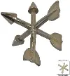 Crossroads Champagne Silver 9.5  Metal Arrow Décor