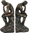 The Thinker Figurine Bookend Set