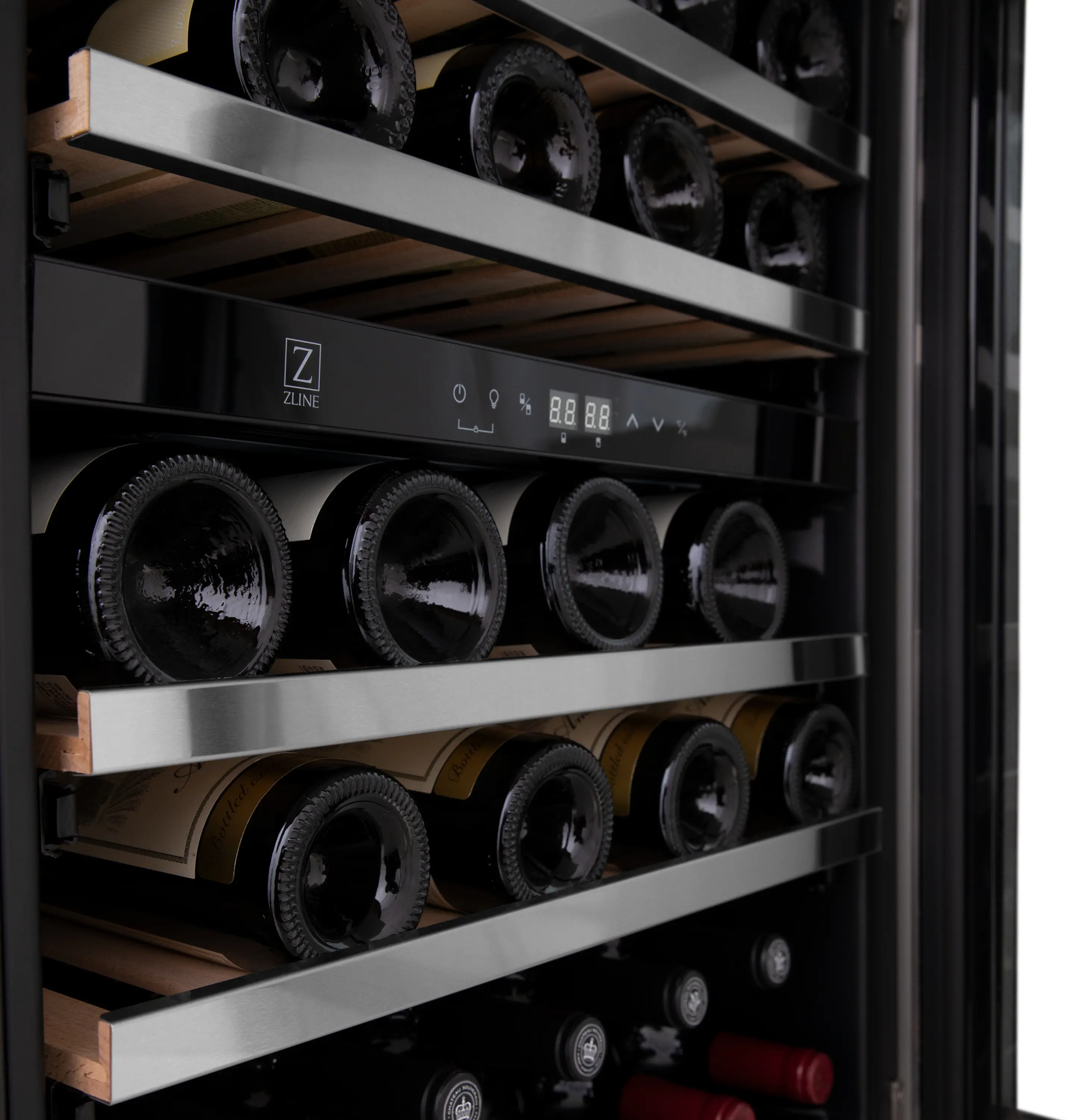RWV-UD-24 ZLINE 24  Monument Dual Zone 44-Bottle Wine Cooler - Stainless Steel-6