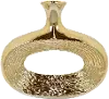 10.5  Gold Oval Vase