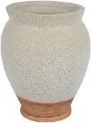 Desert 12.25  Cream and Rust Urn-Shaped Vase