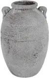 15.5  Gray Cement Urn Vase