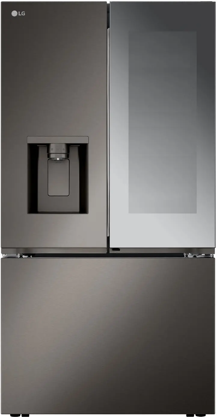 LRYKC2606D LG 26 cu ft InstaView® French Door Refrigerator - Counter Depth Black Stainless Steel-1