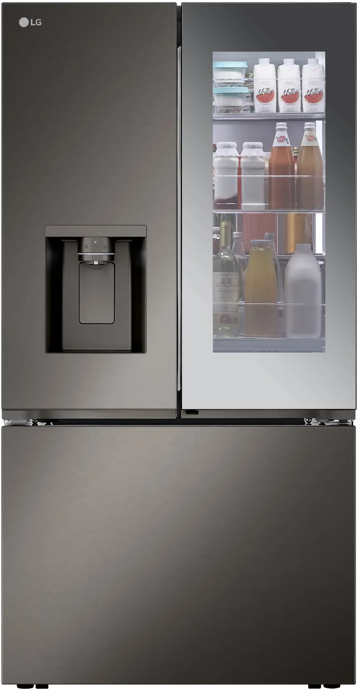 LRYKC2606D LG 26 cu ft InstaView® French Door Refrigerator - Counter Depth Black Stainless Steel-3