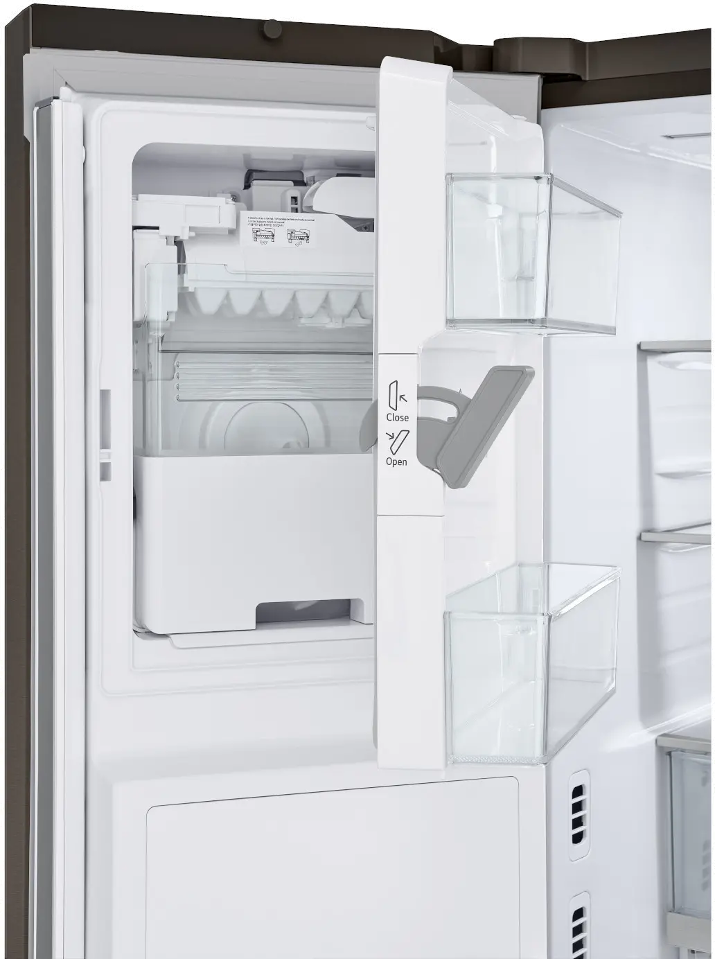 LRYKC2606D LG 26 cu ft InstaView® French Door Refrigerator - Counter Depth Black Stainless Steel-21