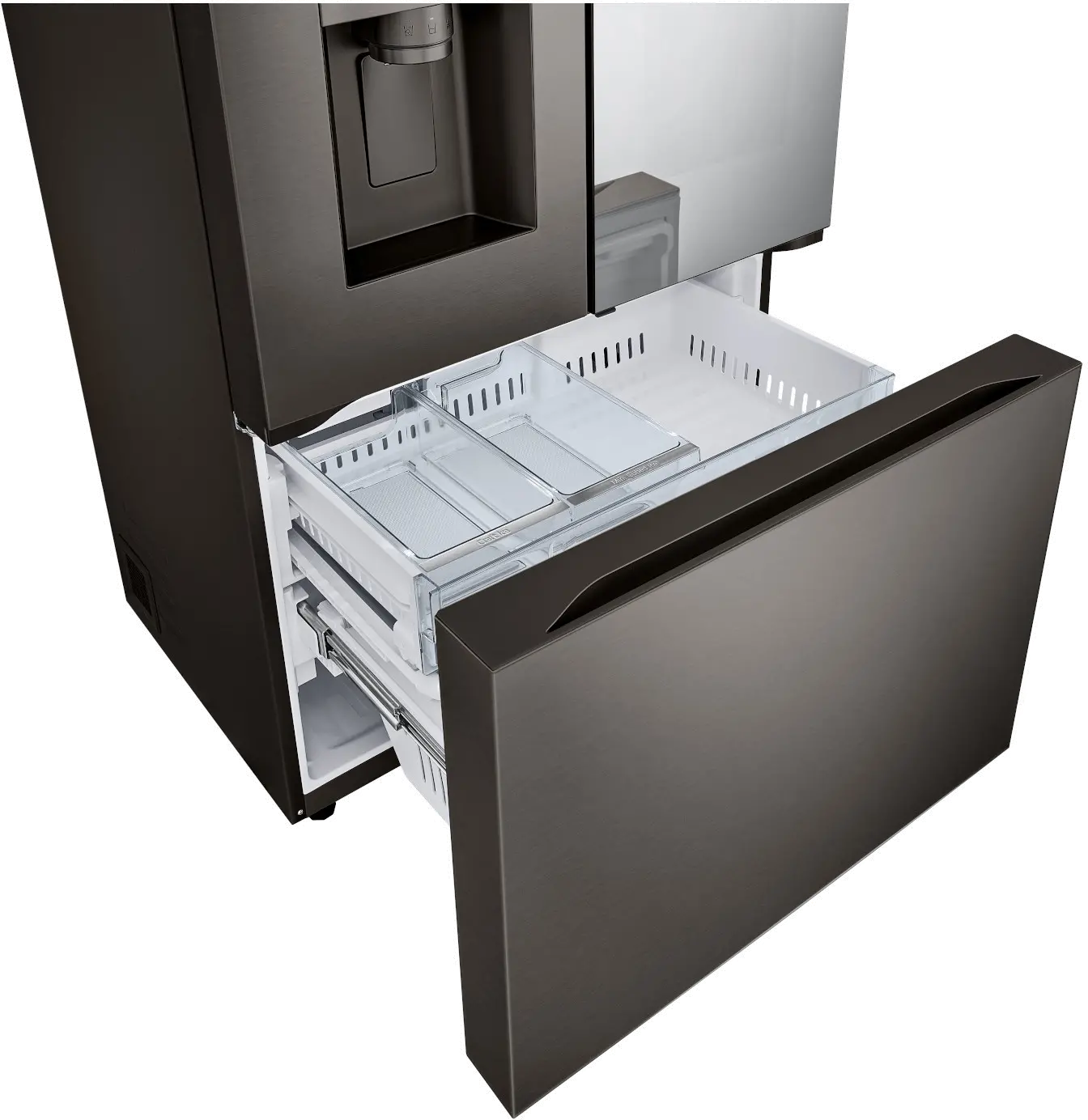 LRYKC2606D LG 26 cu ft InstaView® French Door Refrigerator - Counter Depth Black Stainless Steel-23