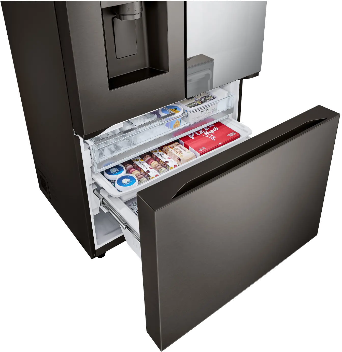 LRYKC2606D LG 26 cu ft InstaView® French Door Refrigerator - Counter Depth Black Stainless Steel-25