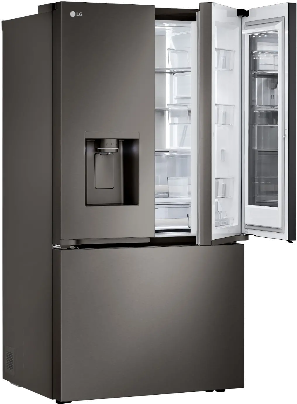 LRYKC2606D LG 26 cu ft InstaView® French Door Refrigerator - Counter Depth Black Stainless Steel-8
