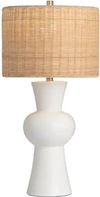 29.5 Inch Ceramic Lamp With Shade