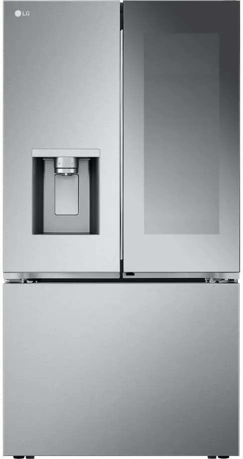 LRYKC2606S LG 26 cu ft InstaView® French Door Refrigerator - Counter Depth Stainless Steel-2