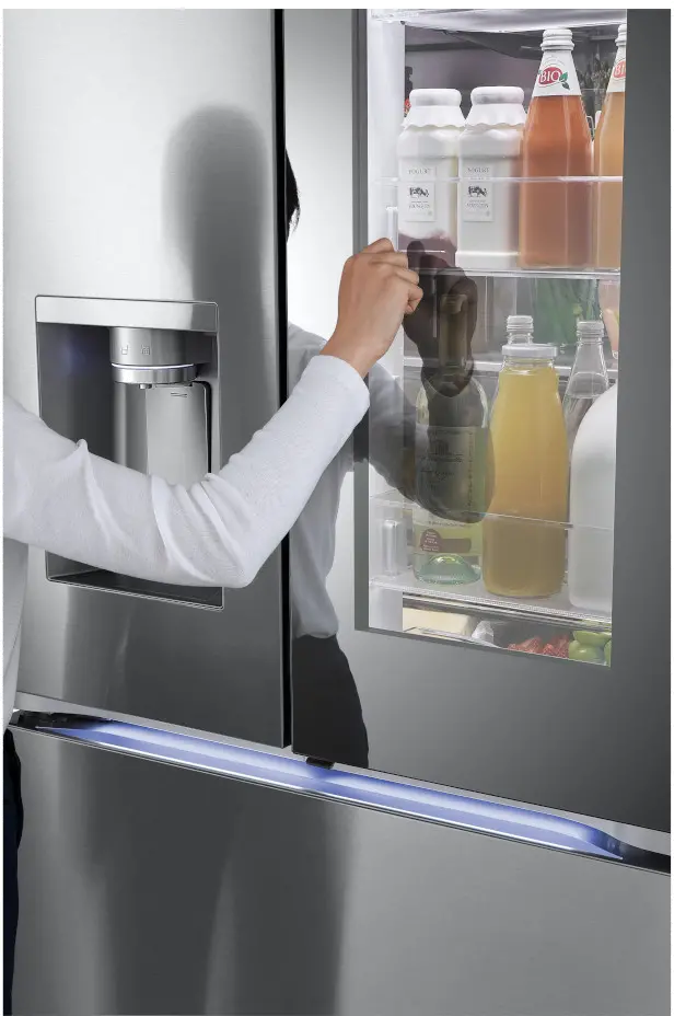 LRYKC2606S LG 26 cu ft InstaView® French Door Refrigerator - Counter Depth Stainless Steel-10