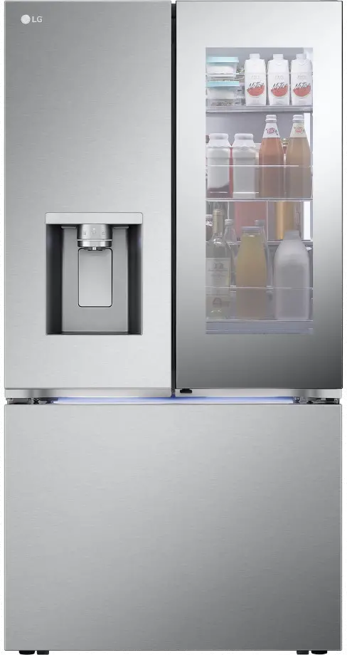 LRYKC2606S LG 26 cu ft InstaView® French Door Refrigerator - Counter Depth Stainless Steel-3