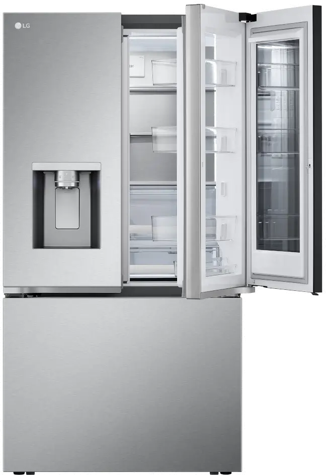 LRYKC2606S LG 26 cu ft InstaView® French Door Refrigerator - Counter Depth Stainless Steel-1