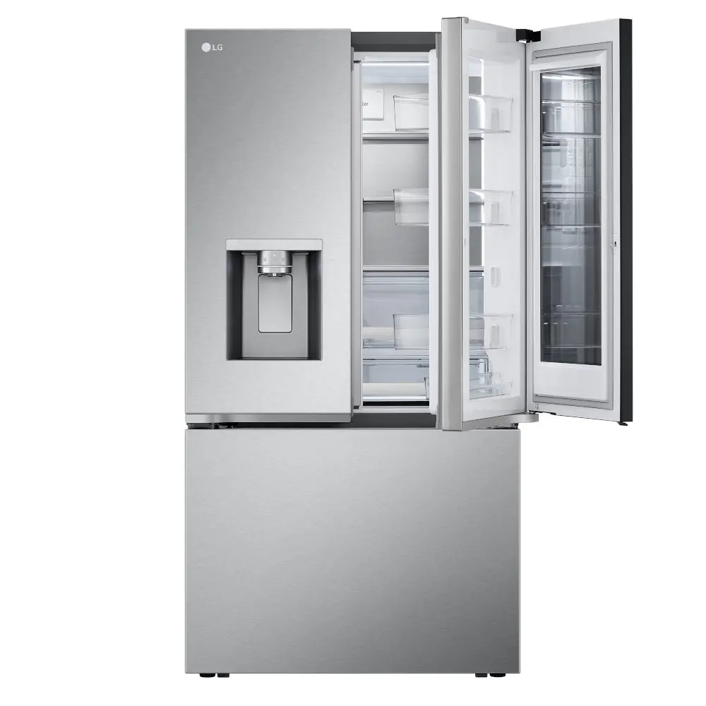 LRYKC2606S LG 26 cu ft InstaView® French Door Refrigerator - Counter Depth Stainless Steel-3