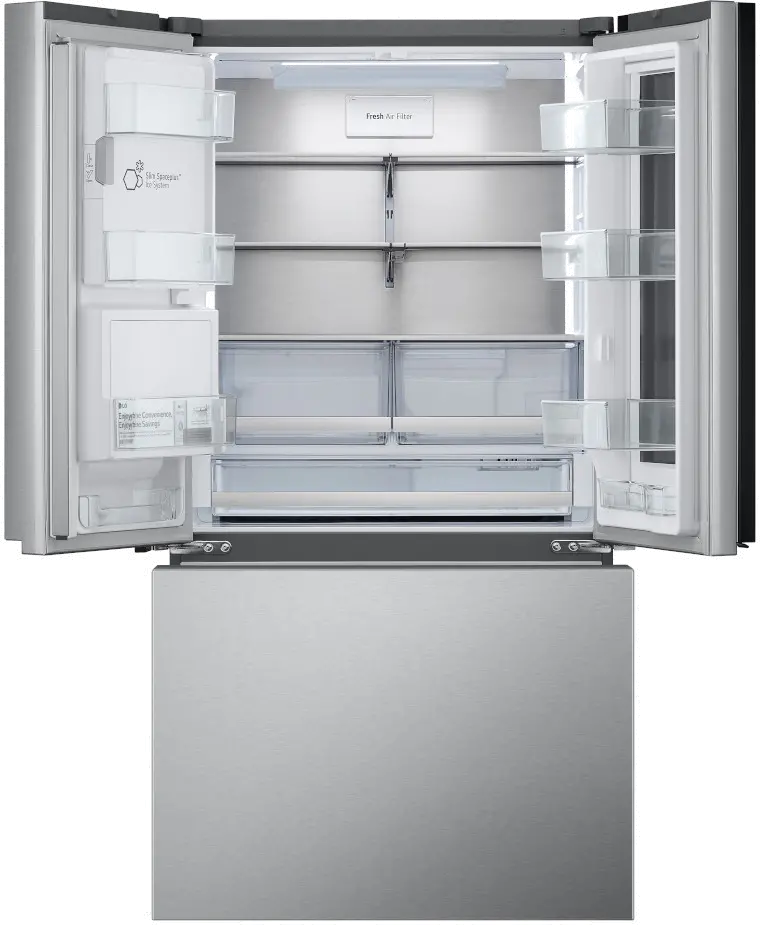 LRYKC2606S LG 26 cu ft InstaView® French Door Refrigerator - Counter Depth Stainless Steel-6
