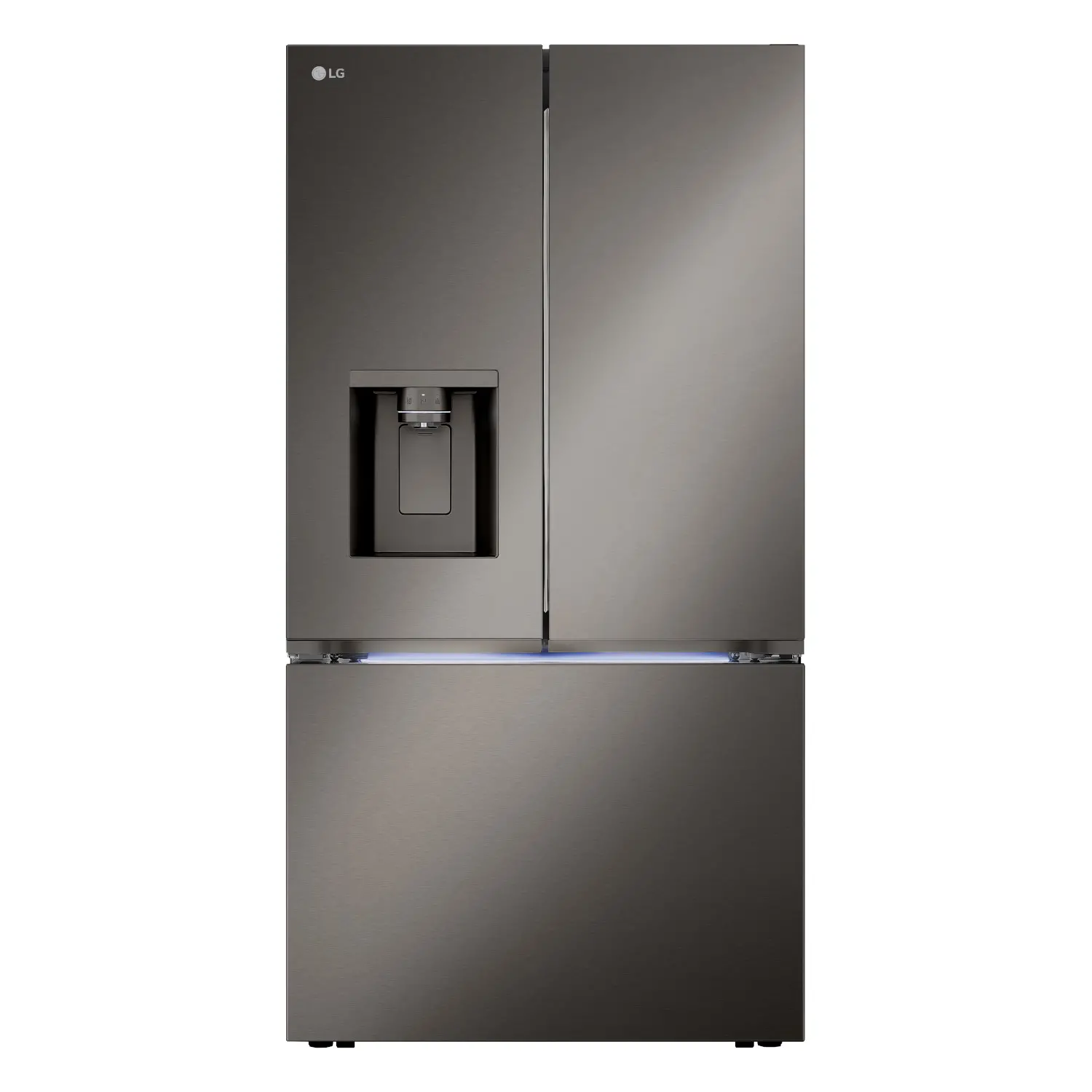 LRYXC2606D LG 25.5 cu ft French Door Refrigerator - Counter Depth Black Stainless Steel-1