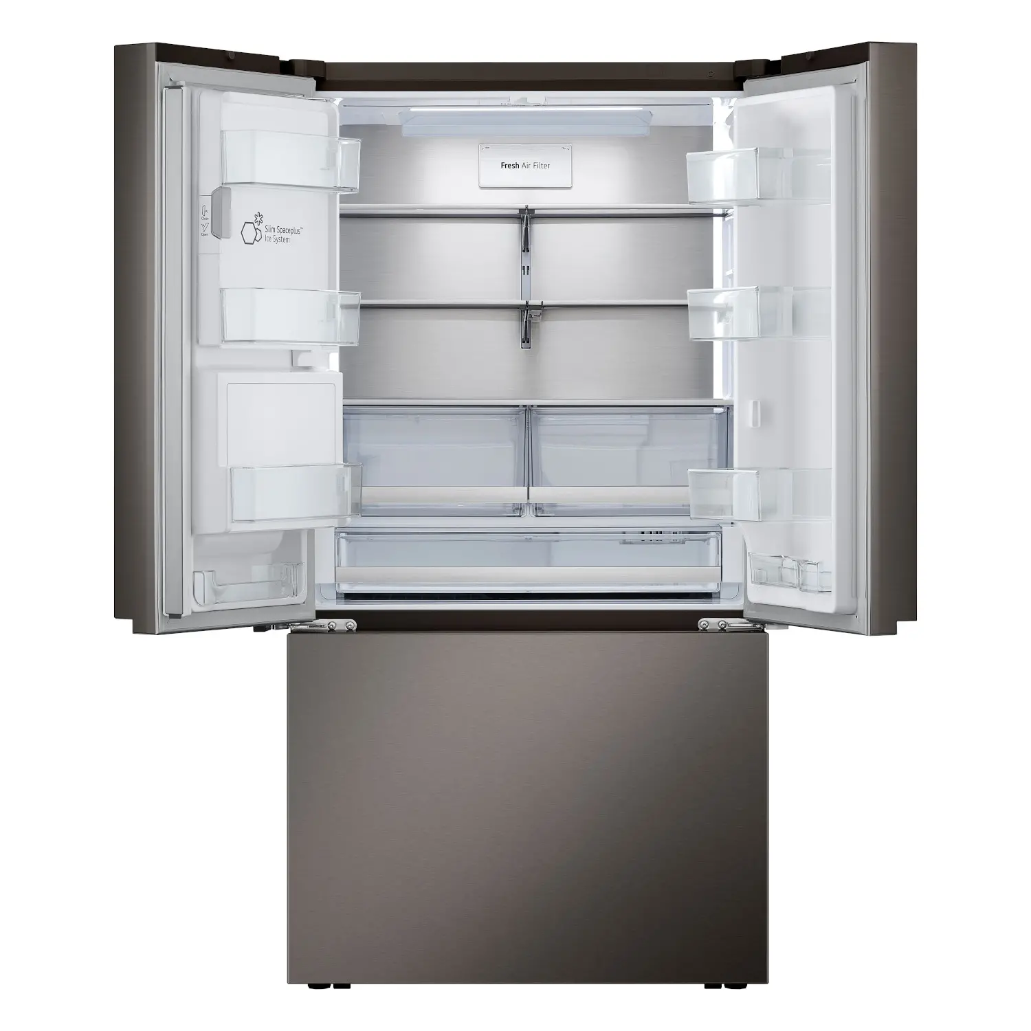 LRYXC2606D LG 25.5 cu ft French Door Refrigerator - Counter Depth Black Stainless Steel-10