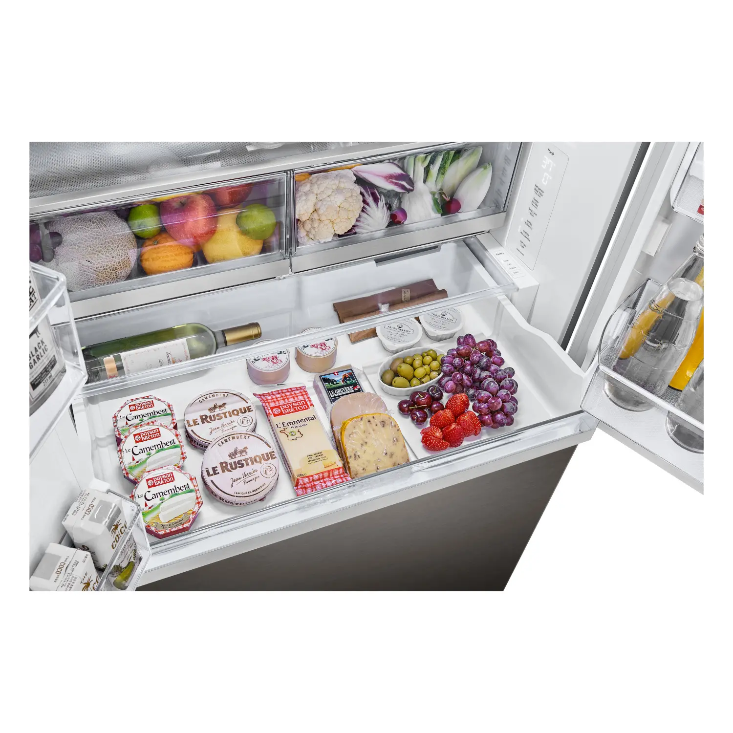 LRYXC2606D LG 25.5 cu ft French Door Refrigerator - Counter Depth Black Stainless Steel-19