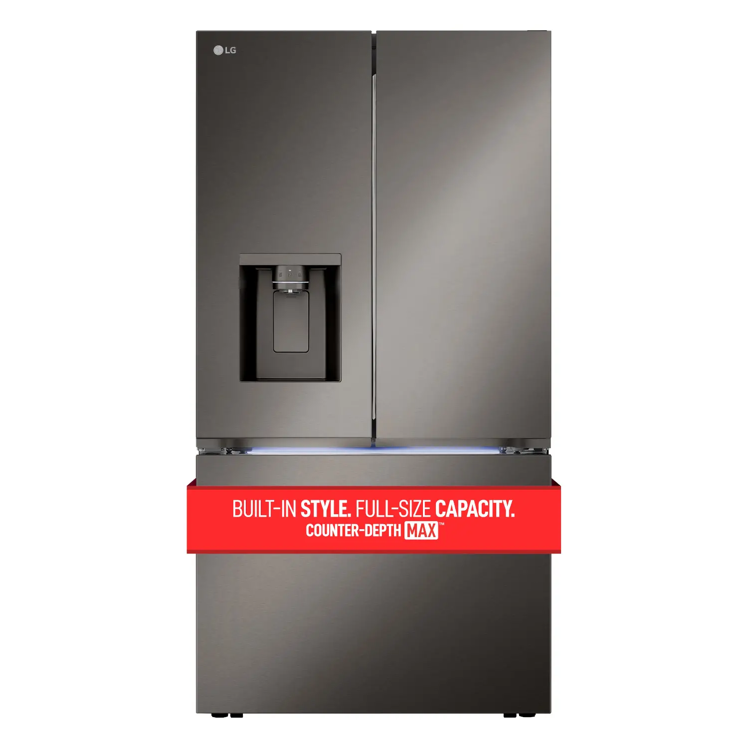LRYXC2606D LG 25.5 cu ft French Door Refrigerator - Counter Depth Black Stainless Steel-2
