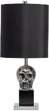 Black Skull Table Lamp