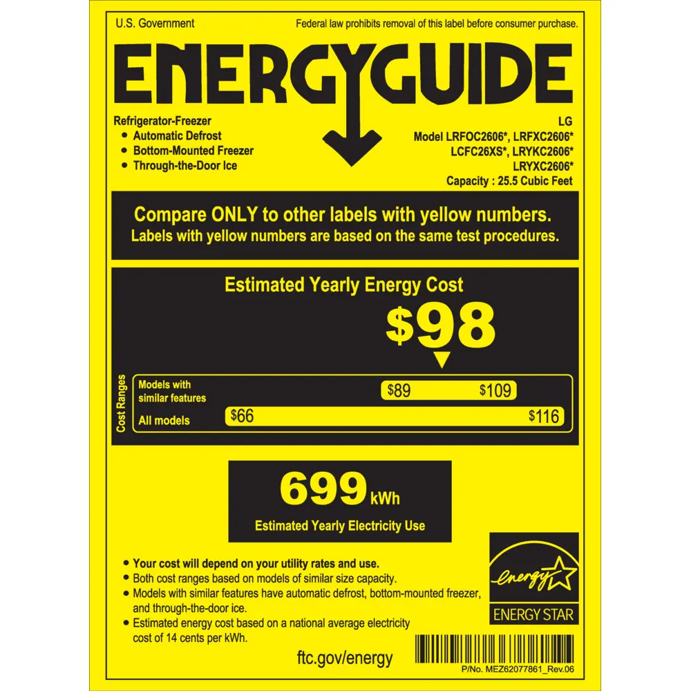 LRYXC2606S LG 25.5 cu ft French Door Refrigerator - Counter Depth Stainless Steel-24