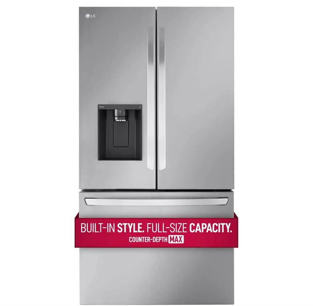 LRFXC2606S LG 25.5 cu ft French Door Refrigerator - Counter Depth Stainless Steel-3