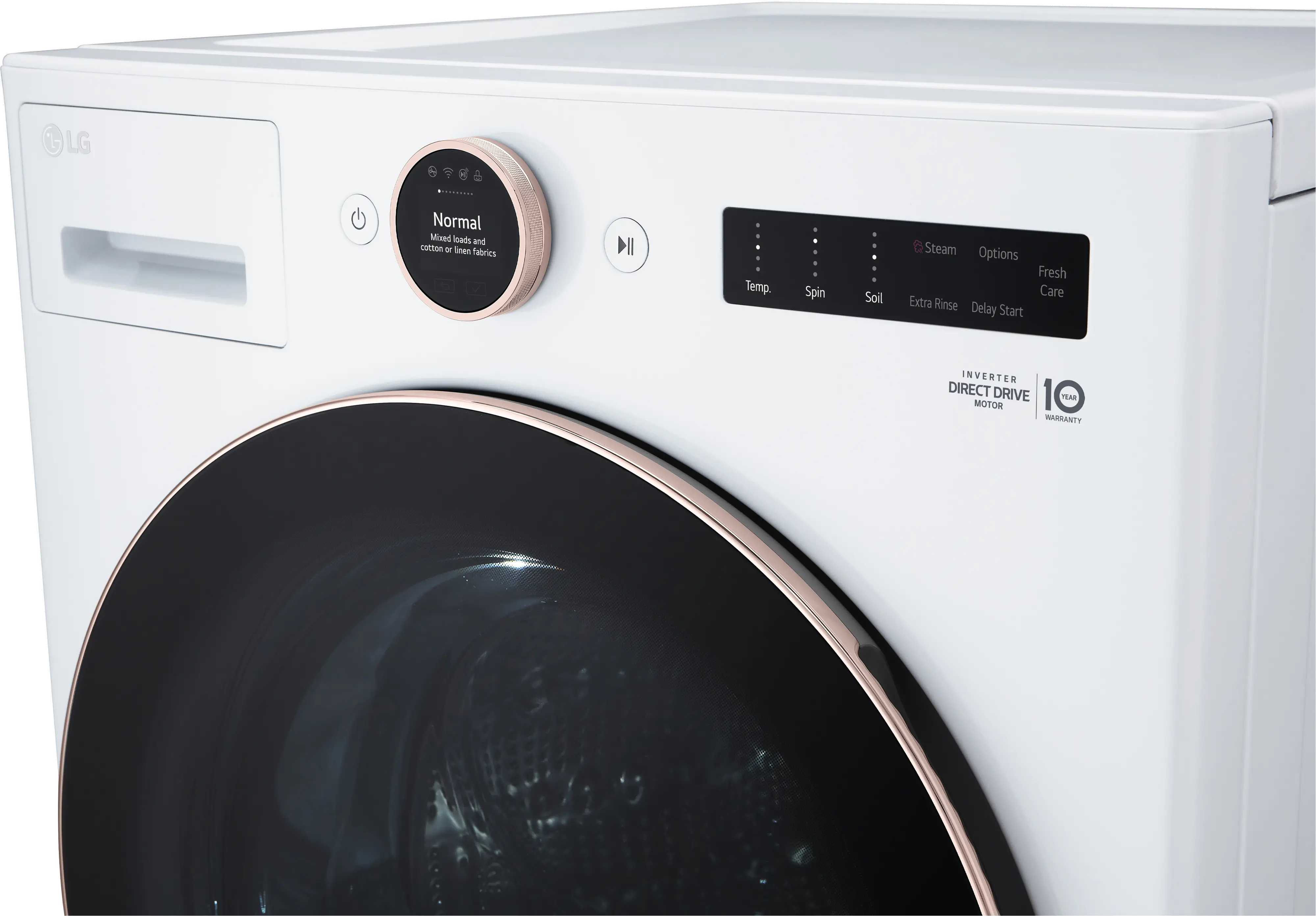 WM6500HWA LG 5 cu ft Front Load Washer - White 6500W-4