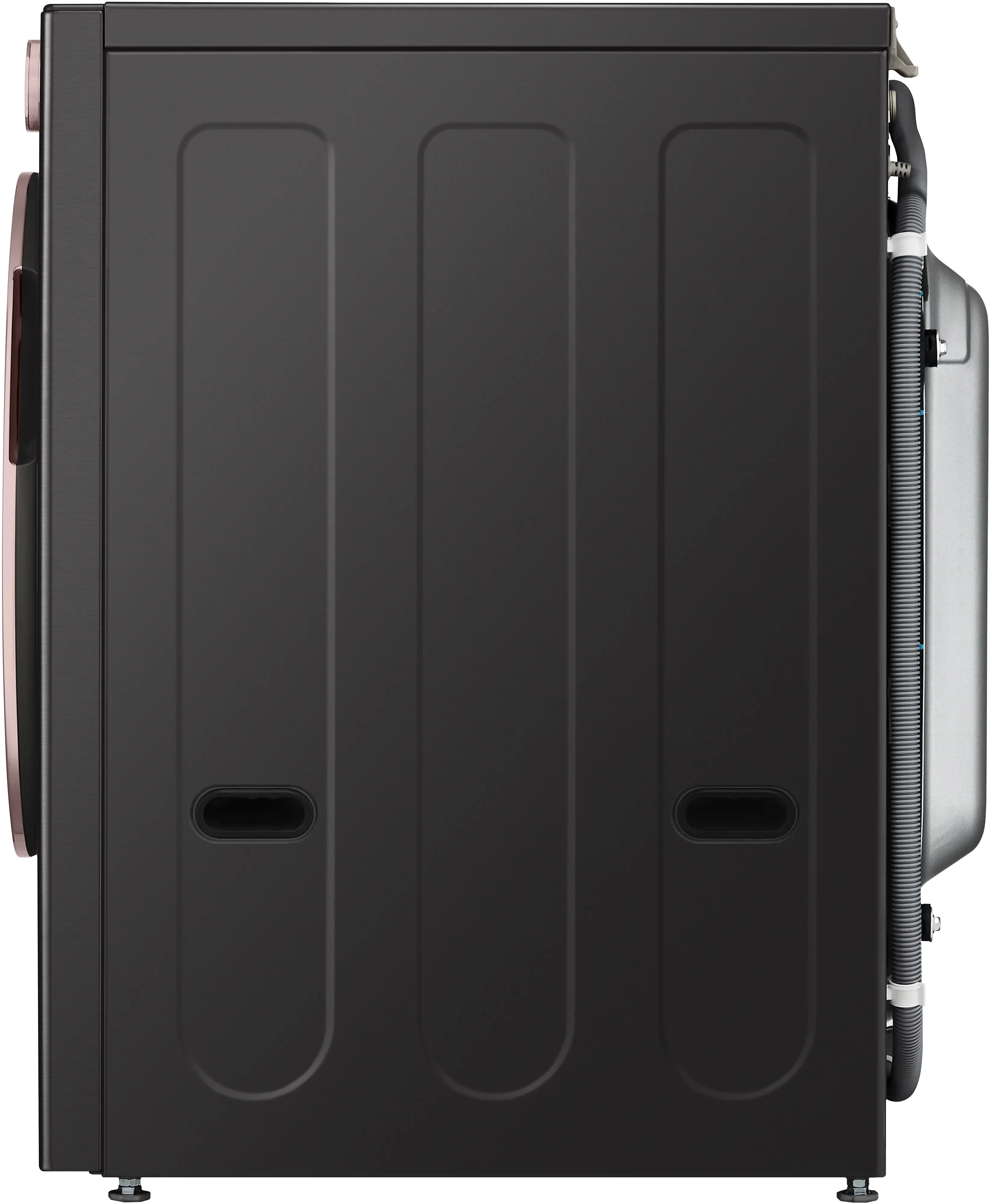 WM6500HBA LG 5 cu ft Front Load Washer - Black Steel 6500B-14