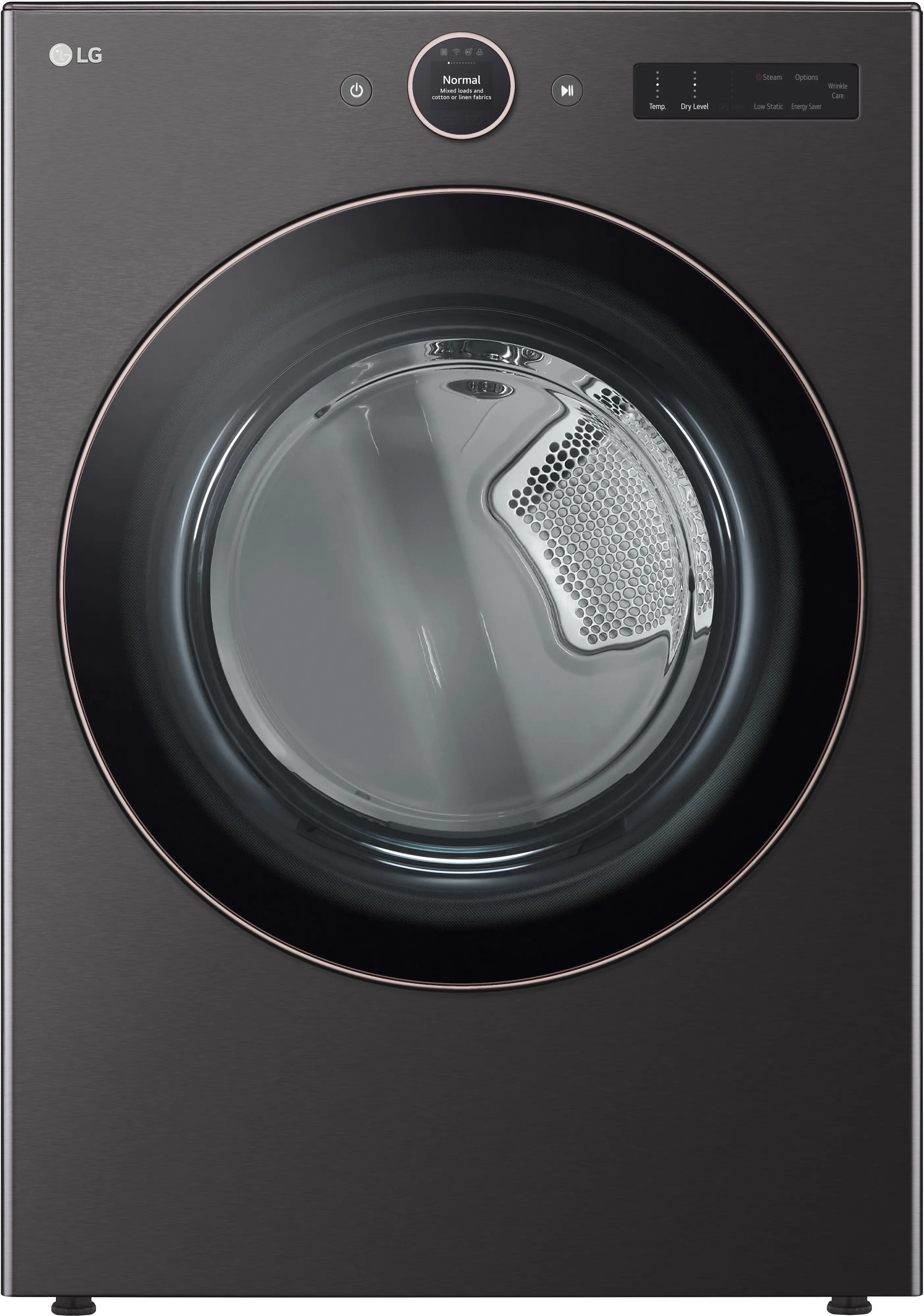 DLEX6500B LG 7.4 cu ft Electric Dryer - Black Steel 6500B-10