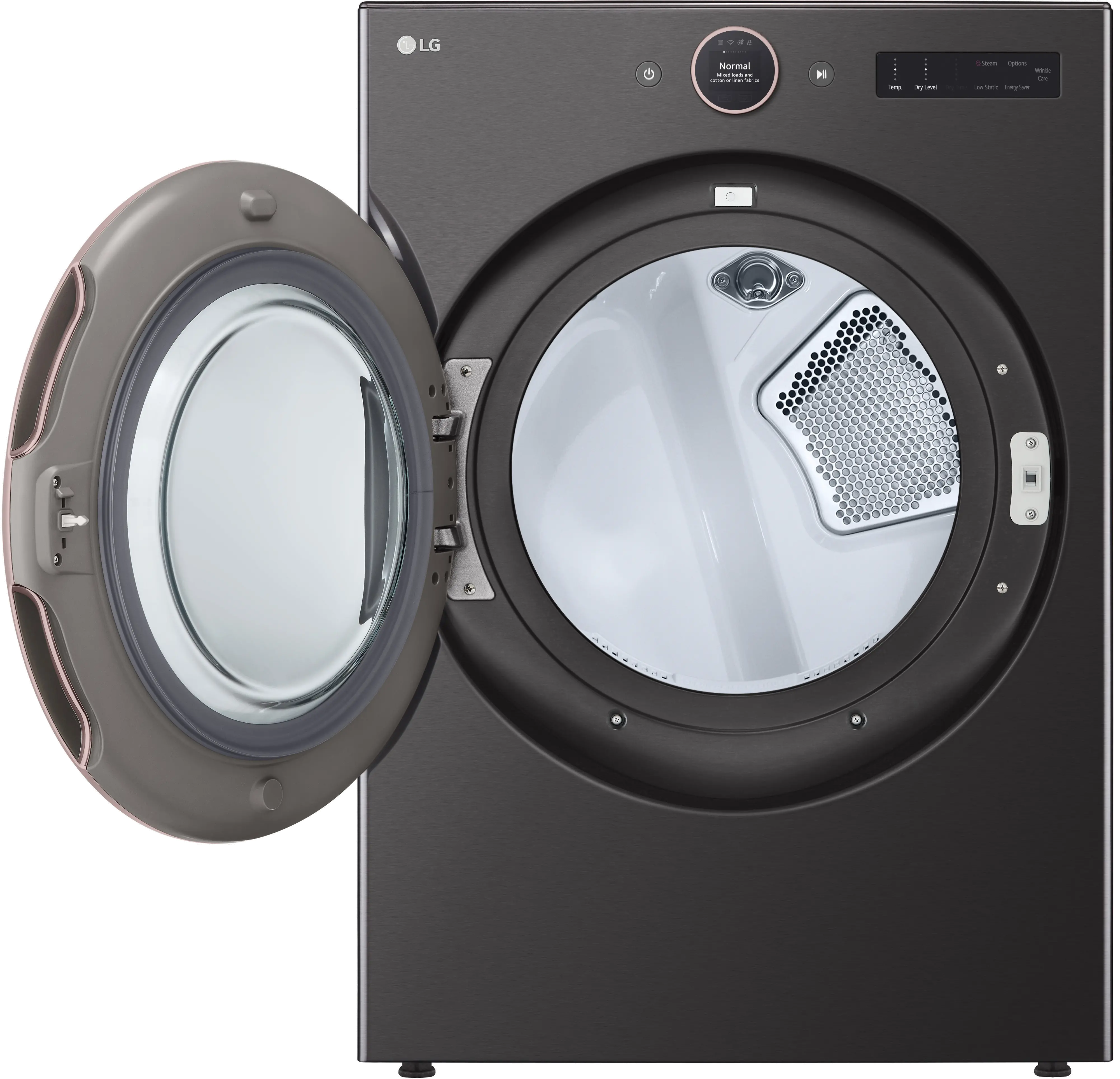 DLEX6500B LG 7.4 cu ft Electric Dryer - Black Steel 6500B-11