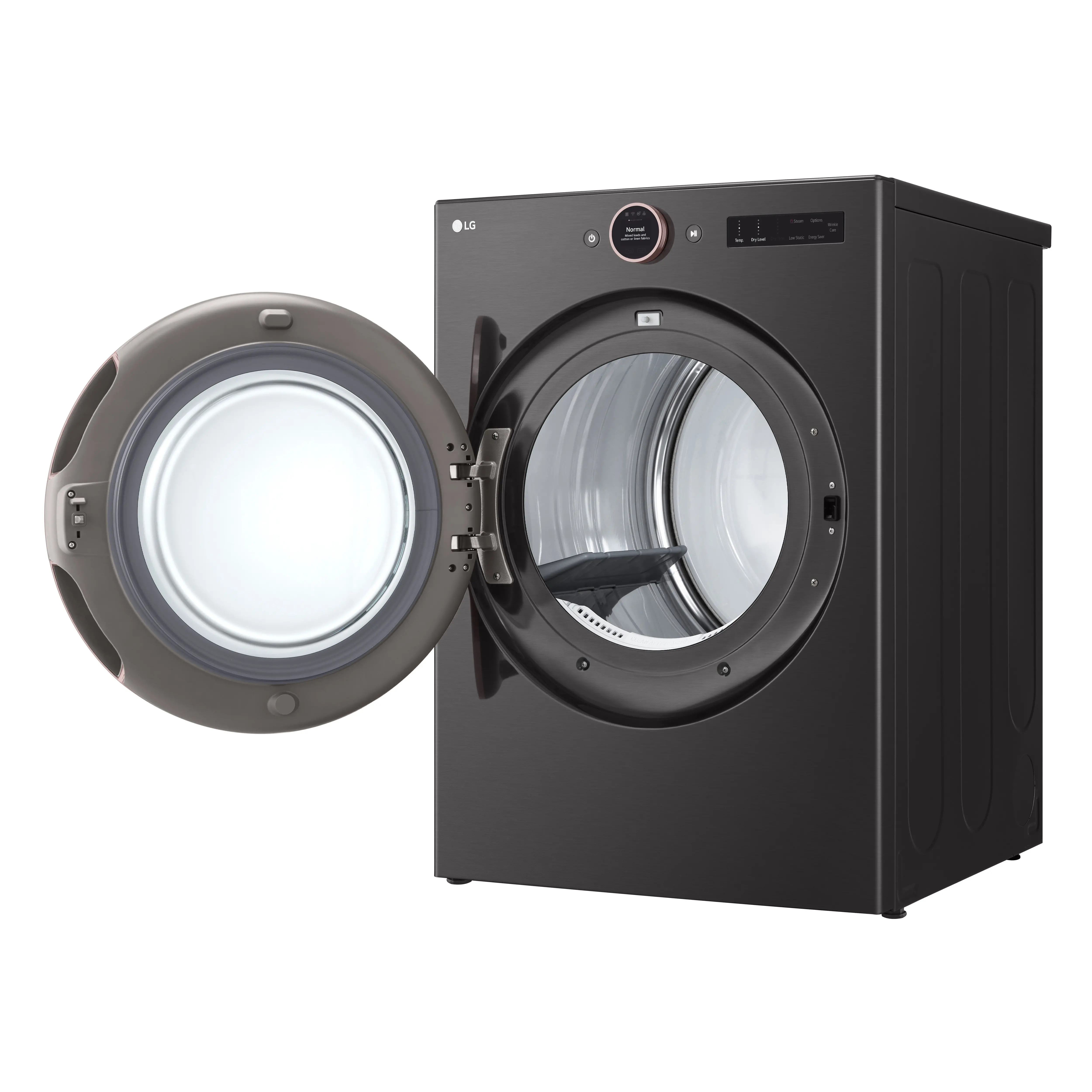 DLGX6501B LG 7.4 cu ft Gas Dryer - Black Steel 6500B-5