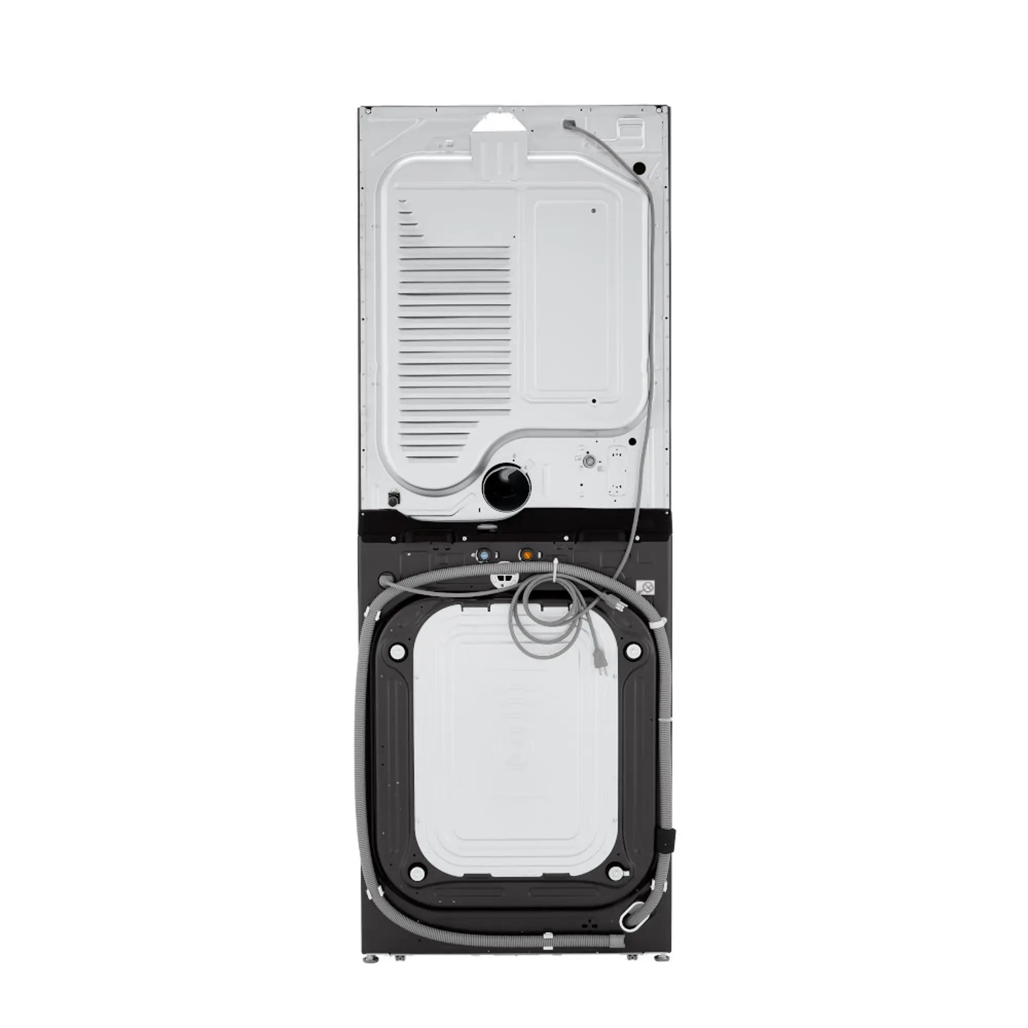 LG Single Unit Electric Front Load Wash Tower - Black Steel | RC