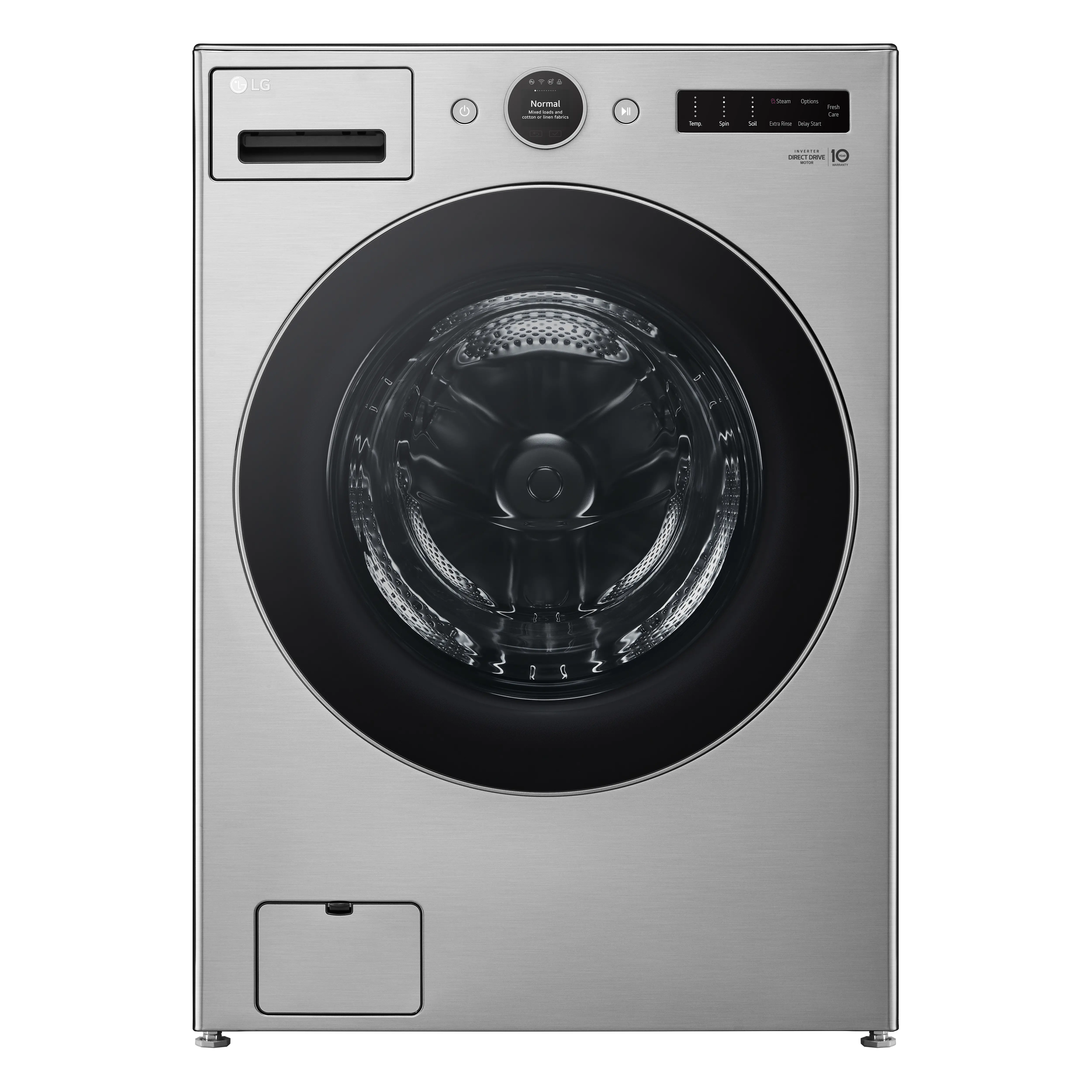 WM5500HVA LG 4.5 cu ft Front Load Washer - Graphite Steel 5500V-1