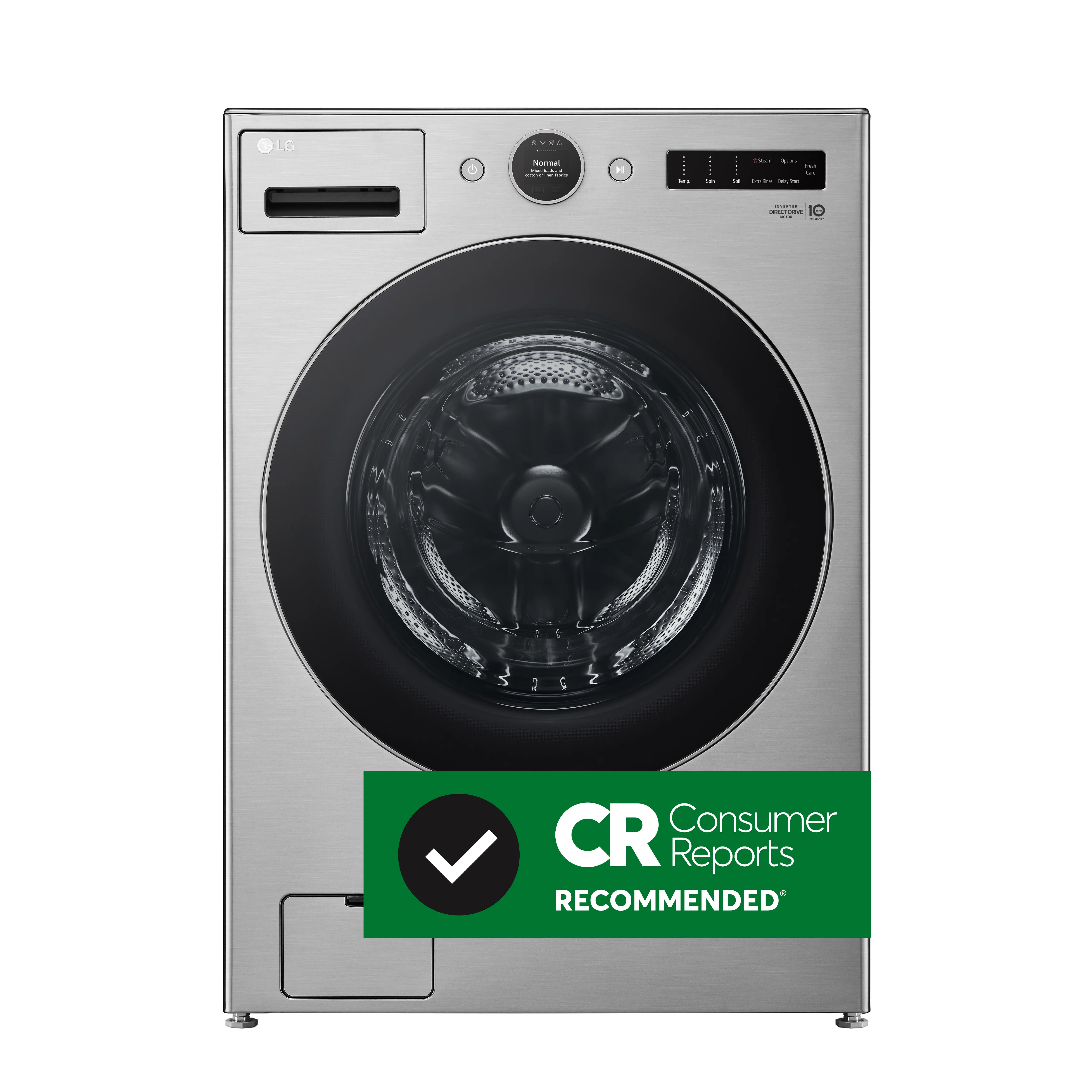 WM5500HVA LG 4.5 cu ft Front Load Washer - Graphite Steel 5500V-2