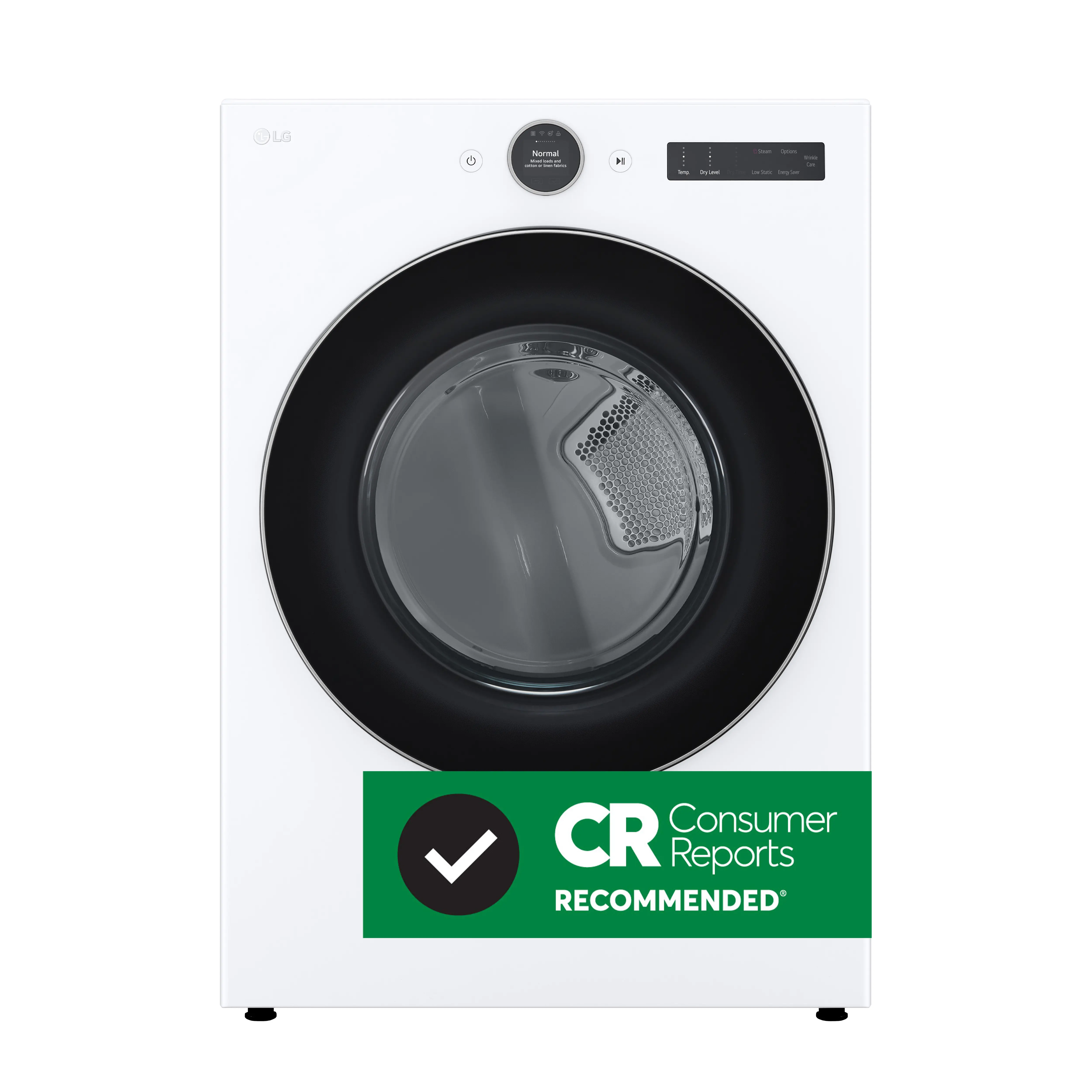 DLGX5501W LG 7.4 cu ft Gas Dryer - White 5500W-2