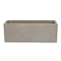 4.5  Gray Resin Planter
