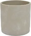 7  Cylinder Gray Resin Planter