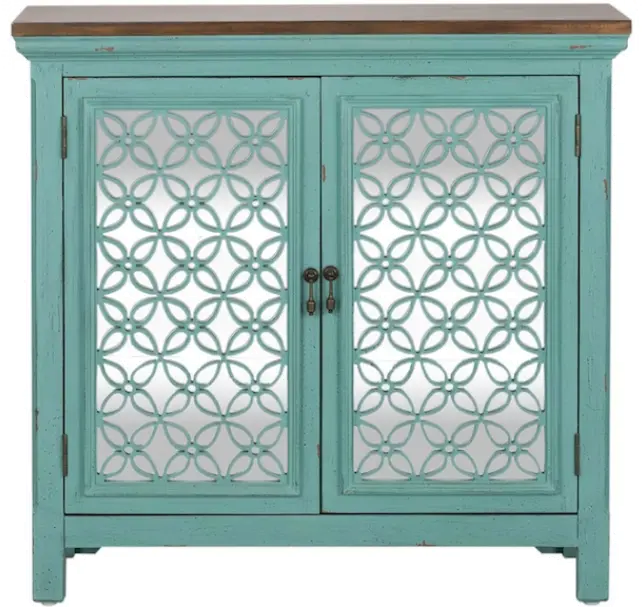 2011-AC3836/CABINET 37 Inch Two Door Sea Foam Cabinet-1