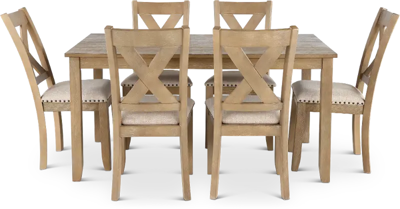 Sand Hollow Brown 7 Piece Dining Room Set