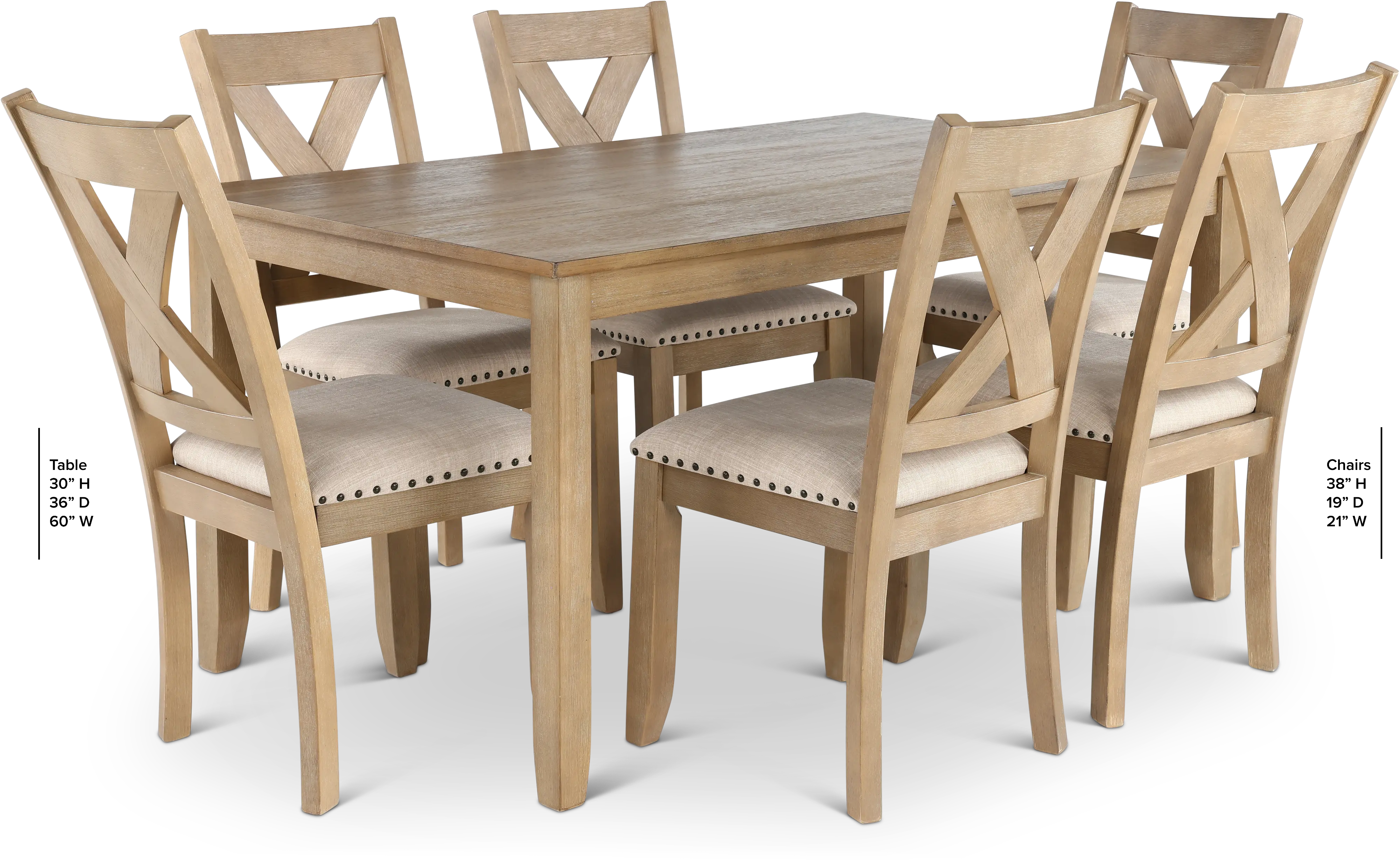 Sand Hollow Brown 7 Piece Dining Room Set-2