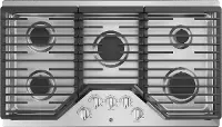 JGP5036SLSS GE 36 Inch Gas Cooktop - Stainless Steel