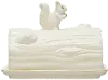 CF3685/SQUIRREL-DISH Gold and White Squirrel Butter Dish