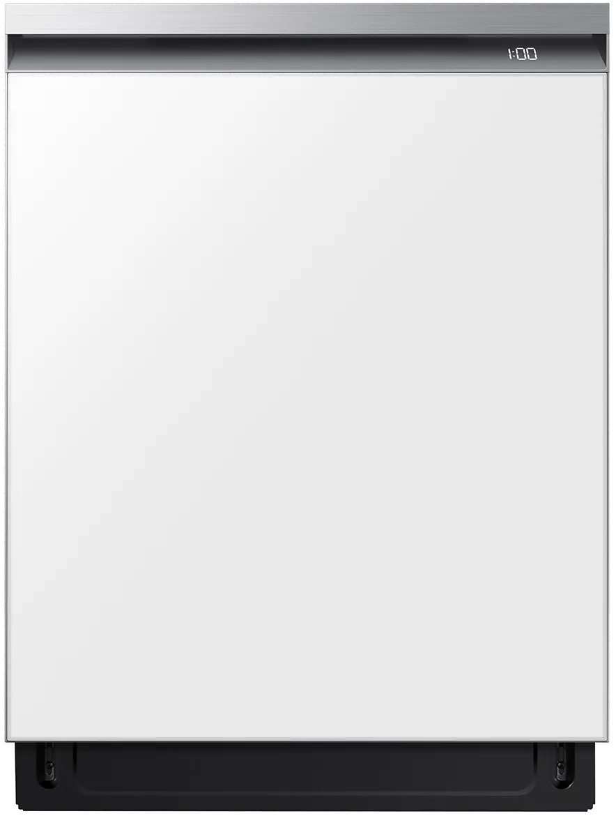DW80BB707012 Samsung Bespoke Top Control Dishwasher - White Glass-1