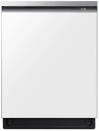 DW80BB707012 Samsung Bespoke Top Control Dishwasher - White Glass