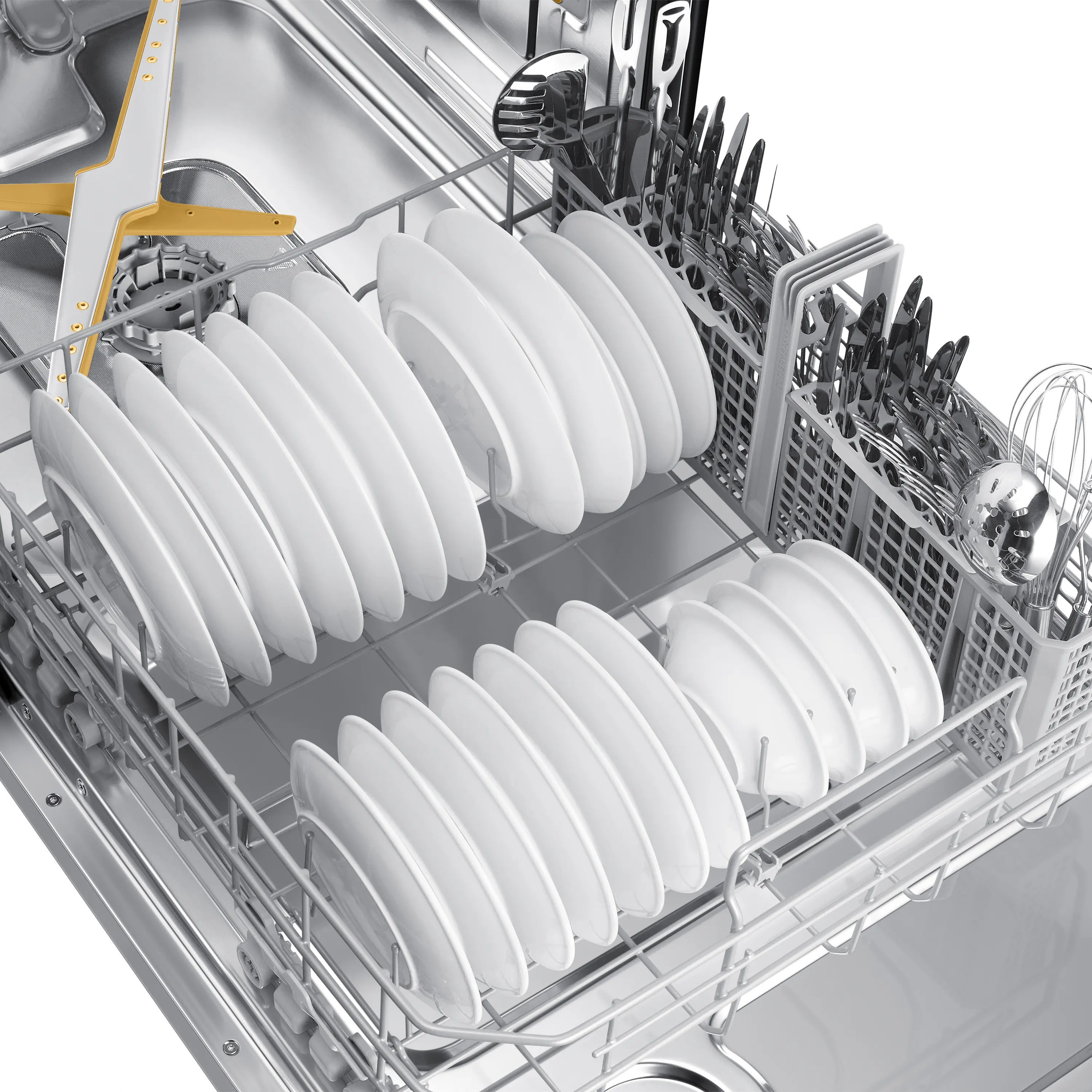 DW80BB707012 Samsung Bespoke Top Control Dishwasher - White Glass-6