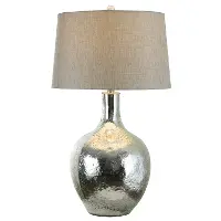 G2286CH/LAMP Chrome Glass Table Lamp