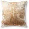 FP0002/BEIGE-WH-PILW Buckskin and Ivory Velvet Floor Pillow