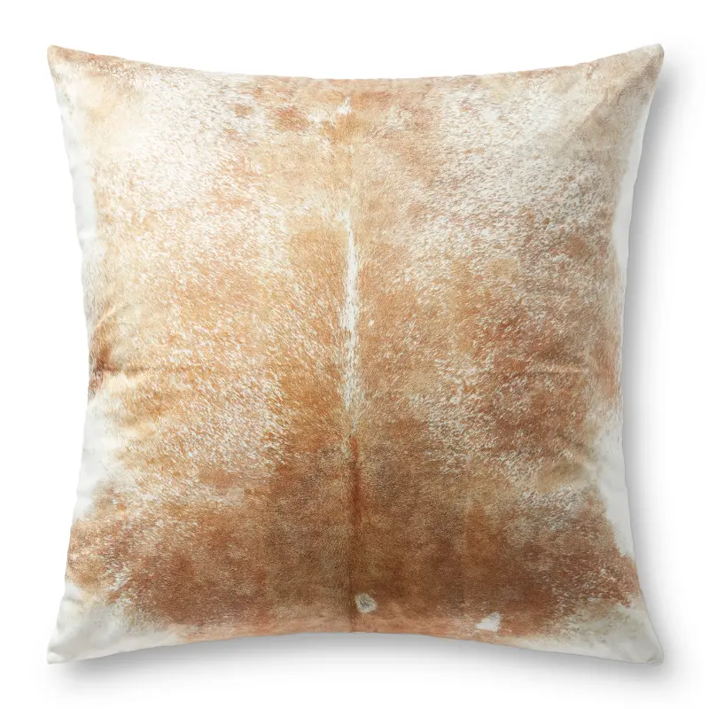 Buckskin and Ivory Velvet Floor Pillow